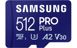 Carte microSDXC Samsung PRO Plus (2024) 512 Go avec adaptateur SD, UHS-I, V30