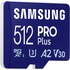 Carte microSDXC Samsung PRO Plus (2024) 512 Go avec adaptateur SD, UHS-I, V30