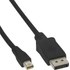 Câble Mini DisplayPort mâle vers DisplayPort mâle - 1 m - Noir