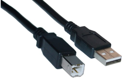 Câble USB type A/B 3m Noir