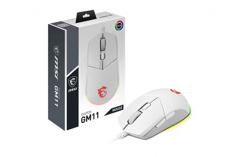 Souris Gaming MSI Clutch GM11 - Blanche
