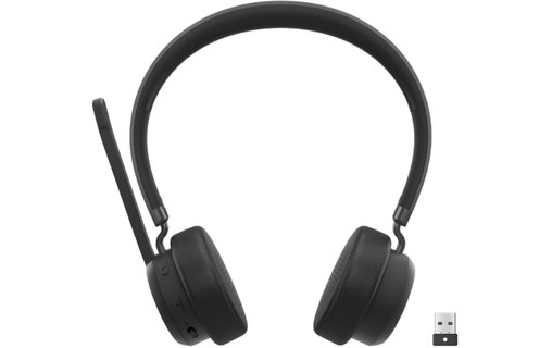 Micro-casque sans fil Lenovo 4XD1M80020 (Teams), Noir - Bluetooth