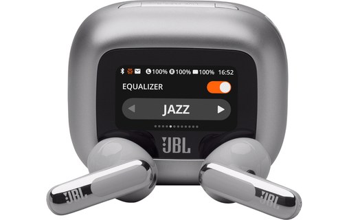 Écouteurs sans fil JBL Live Flex 3, Argent - Bluetooth