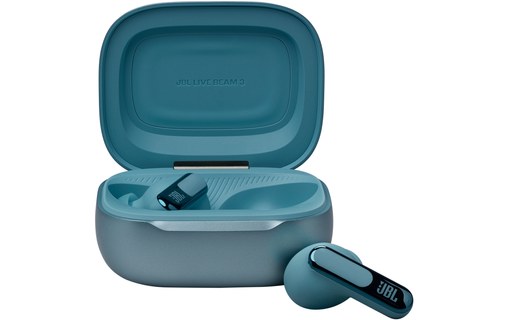 Écouteurs sans fil JBL Live Beam 3, Bleu - Bluetooth