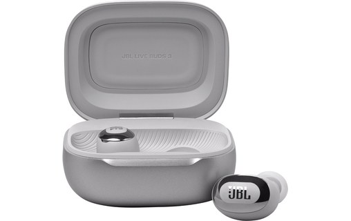 Écouteurs sans fil JBL Live Buds 3, Argent - Bluetooth
