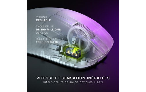 Souris Gaming sans fil Turtle Beach Pure Air - Blanche