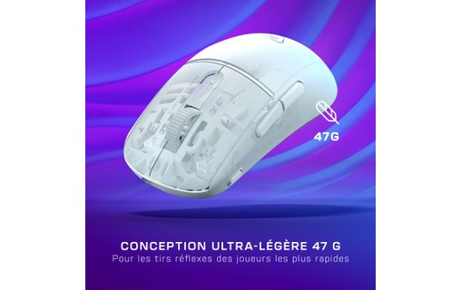 Souris Gaming sans fil Turtle Beach Burst II Air - Blanche