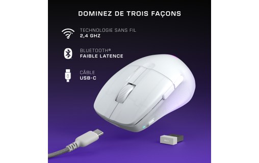 Souris Gaming sans fil Turtle Beach Pure Air - Blanche
