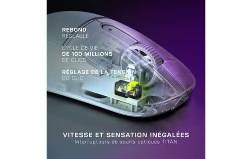 Souris Gaming sans fil Turtle Beach Burst II Air - Blanche