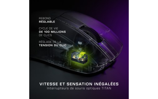 Souris Gaming sans fil Turtle Beach Pure Air - Noire