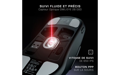 Souris Gaming sans fil Turtle Beach Burst II Air - Noire