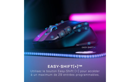 Souris Gaming sans fil Turtle Beach Kone XP Air - Noire