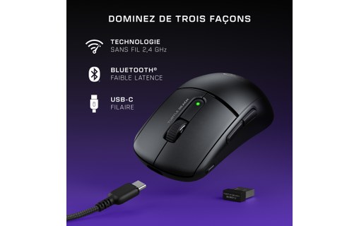 Souris Gaming sans fil Turtle Beach Burst II Air - Noire