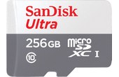 Carte microSDXC SanDisk Ultra 256 Go avec adaptateur SD, UHS-I