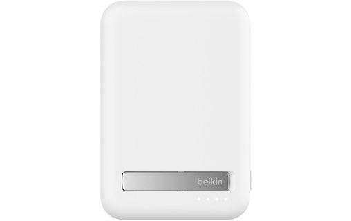 Batterie externe magnétique 10K avec Qi2 15 W - Belkin BoostCharge Pro blanche