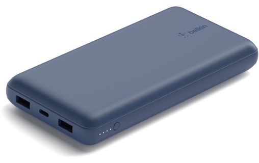 Batterie externe 74 Wh USB-C & USB-A 15 W - Belkin Boost Charge 20K - Bleue