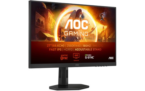 Écran Gaming 27" AOC G4 Q27G4XF - 180 Hz HDMI/DisplayPort