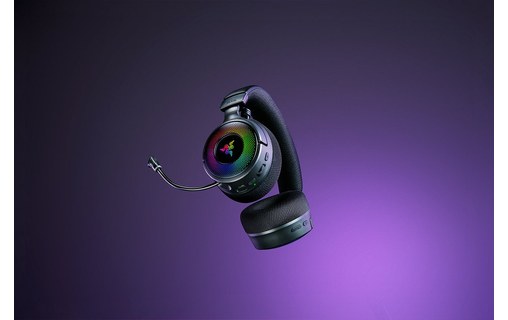 Casque gaming sans fil Razer Kraken V4, Noir - Bluetooth