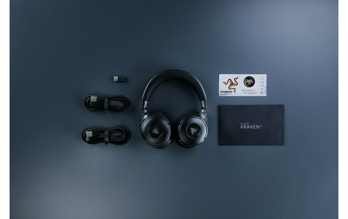Casque gaming sans fil Razer Kraken V4, Noir - Bluetooth