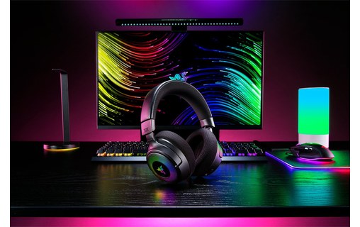 Casque gaming sans fil Razer Kraken V4, Noir - Bluetooth