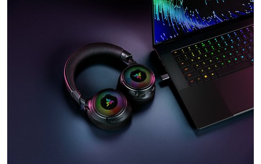 Casque gaming sans fil Razer Kraken V4, Noir - Bluetooth