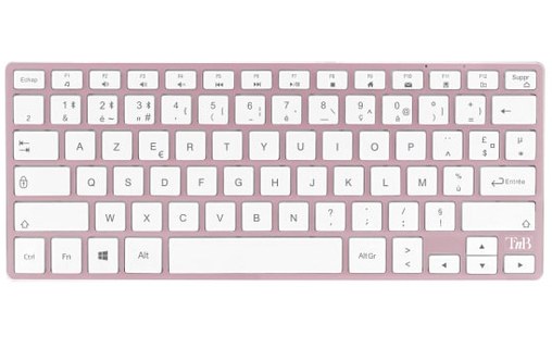 Clavier + Souris sans fil T'nB iClick Color - Rose