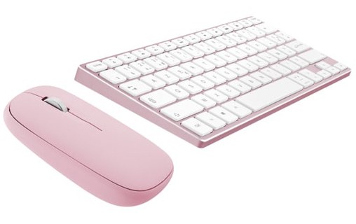 Clavier + Souris sans fil T'nB iClick Color - Rose