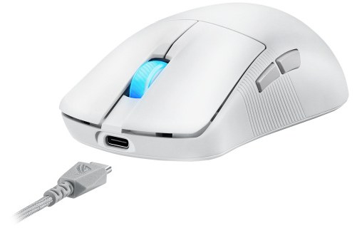 Souris Gaming sans fil Asus ROG Harpe Ace Mini - Blanche
