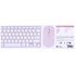 Clavier + Souris sans fil T'nB iClick Color - Rose