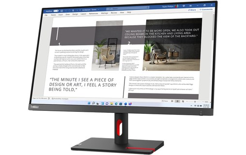 Écran 27" Lenovo ThinkVision S27i-30 - HDMI/VGA