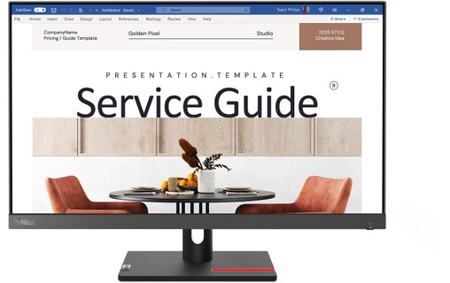Écran 23,8" Lenovo ThinkVision S24i-30 - HDMI/VGA