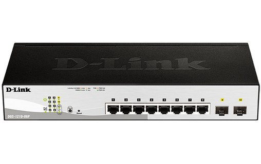 Switch Ethernet D-LINK DGS-1210-08P/E 8 ports - Manageable, PoE, L2