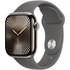 Apple Watch series 10 GPS + Cellular 42 Titane Naturel B. Sport Gris minéral M/L