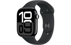 Apple Watch series 10 GPS+Cellular 46 Aluminium Noir de jais Bracelet Sport M/L
