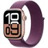 Apple Watch series 10 GPS 42 mm Aluminium Or rose Boucle Sport Prune