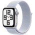 Apple Watch SE GPS 40 mm Aluminium Argent Boucle Sport Nuée bleue