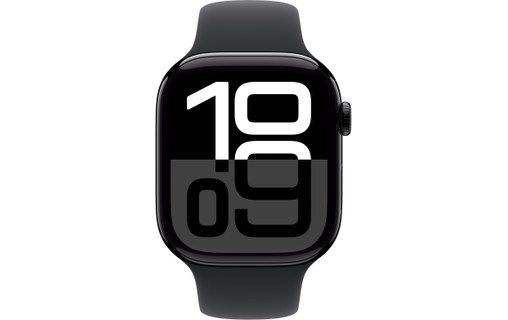Apple Watch series 10 GPS+Cellular 46 Aluminium Noir de jais Bracelet Sport M/L