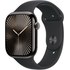 Apple Watch series 10 GPS + Cellular 46mm Titane Ardoise Bracelet Sport Noir S/M