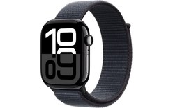 Apple Watch series 10 GPS 46 mm Alu. Noir de jais Boucle Sport Encre violette