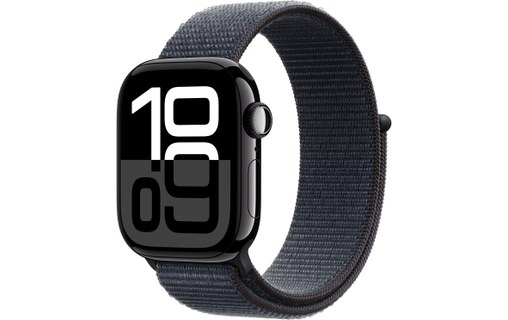 Apple Watch series 10 GPS+Cellular 42 Alu. Noir jais Boucle Sport Encre violette
