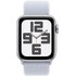 Apple Watch SE GPS 40 mm Aluminium Argent Boucle Sport Nuée bleue