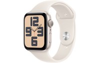 Apple Watch SE GPS 44 mm Aluminium Lumière stellaire Bracelet Sport - M/L