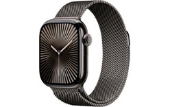 Apple Watch series 10 GPS + Cellular 42 mm Titane Ardoise Bracelet Milanais