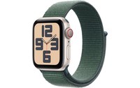 Apple Watch SE GPS+Cellular 40 Alu. Lumière stellaire Boucle Sport Vert lacustre