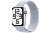 Apple Watch SE GPS + Cellular 44 mm Aluminium Argent Boucle Sport Nuée bleue