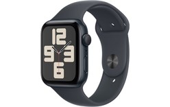 Apple Watch SE GPS 44 mm Aluminium Minuit Bracelet Sport Minuit - S/M