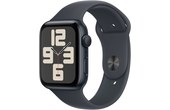 Apple Watch SE GPS 44 mm Aluminium Minuit Bracelet Sport Minuit - S/M