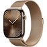 Apple Watch series 10 GPS + Cellular 46 mm Titane Or Bracelet Milanais Or - M/L