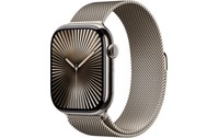 Apple Watch series 10 GPS + Cellular 46 mm Titane Naturel Bracelet Milanais M/L