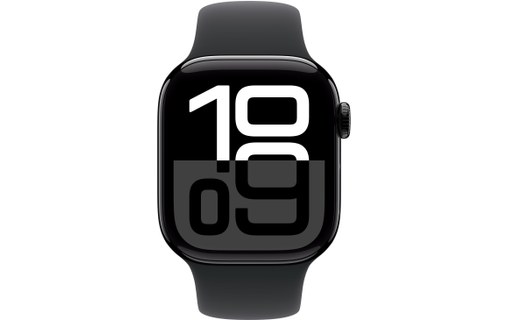 Apple Watch series 10 GPS + Cellular 42 mm Alu. Noir de jais B. Sport S/M